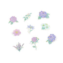 Purple Garden - Flake Sticker (Gold Foil Stamping)