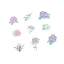 Purple Garden - Flake Sticker (Gold Foil Stamping)