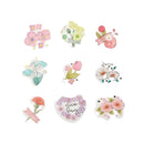 Flowers - Flake Sticker (Gold Foil Stamping)