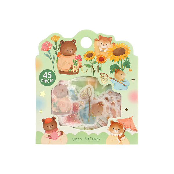 Garden Fun - Flake Sticker (Gold Foil Stamping)
