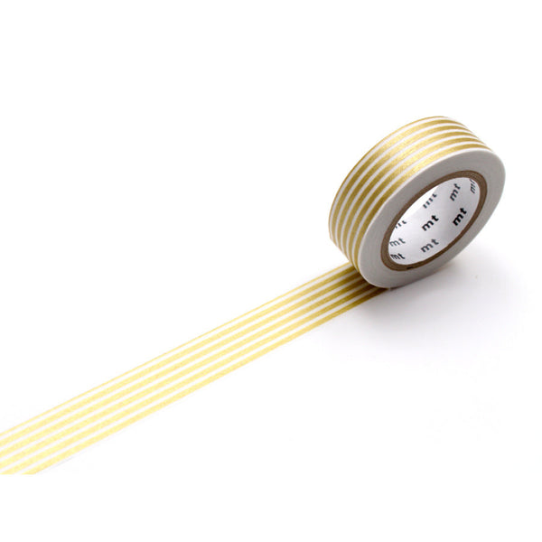 Foil Gold Stripes Washi Tape