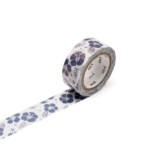 Blue Hibiscus Washi Tape Australia