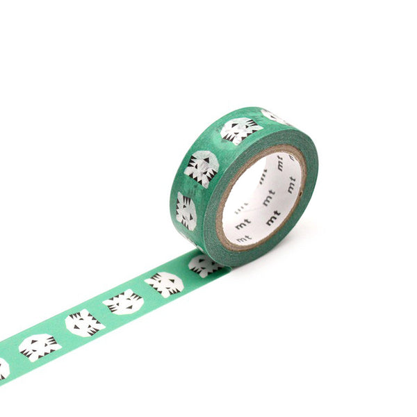 Tiger on Green Washi Tape Australia