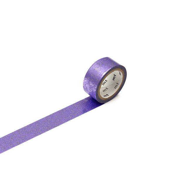 Foil Silver Flakes on Purple Washi Tape Australia