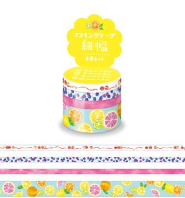 Assorted Fruit - Mind Wave (4 roll set) Washi Tape Australia