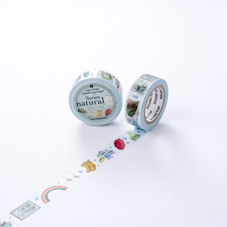 Rainbow on Rainy Day - Round Top Washi Tape Australia