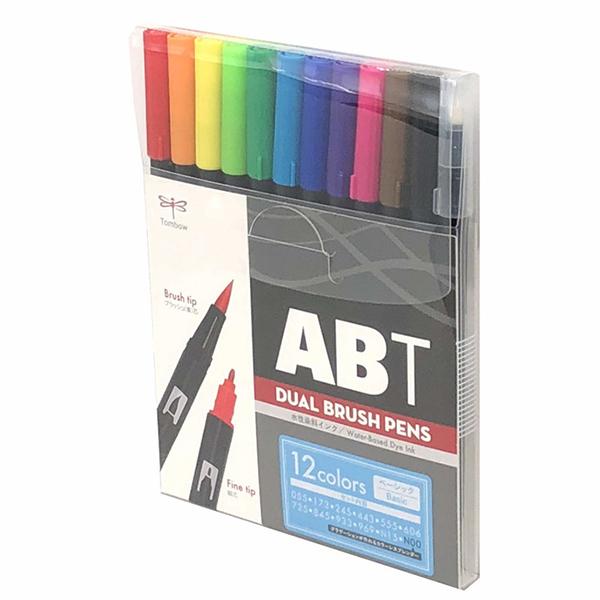 ABT Dual Brush Pen - 12 Basic Colour Set