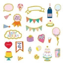 Happy Birthday - Flaky Series Stickers