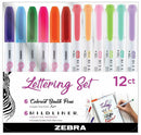 Zebra Mildliner - Funwari Lettering Set 12/Pkg