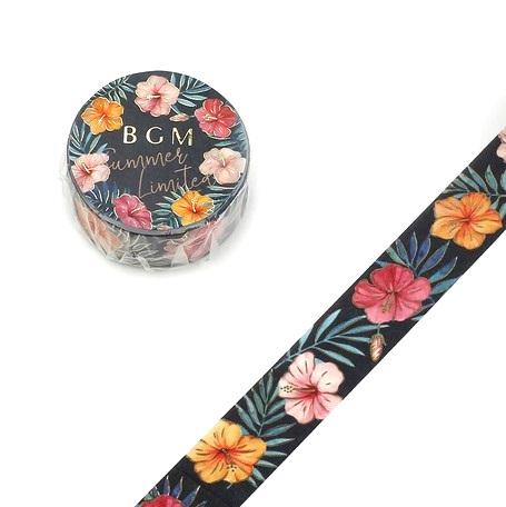 Summer Hibiscus- BGM Foil Washi Tape Australia