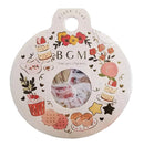 Dessert Wreath - Flake Sticker (Gold Foil Stamping)