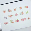 Flowers - Flake Sticker (Gold Foil Stamping)