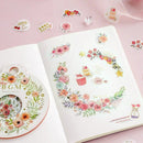 Flowers - Flake Sticker (Gold Foil Stamping)