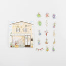 Dry Flowers - Flake Sticker (Gold Foil Stamping)