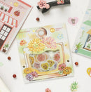 Flowers - Flake Sticker (Gold Foil Stamping)