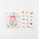 Hearts, Stars & Drops - Flake Sticker (Gold Foil Stamping)