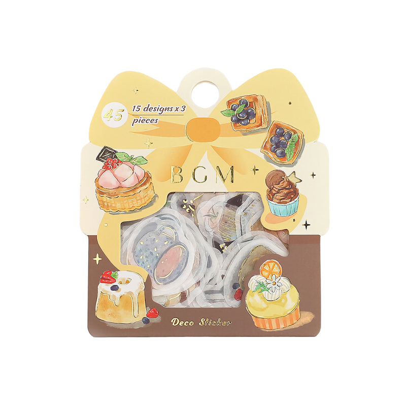 Café Treats - Flake Sticker (Gold Foil Stamping)