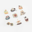 Café Treats - Flake Sticker (Gold Foil Stamping)