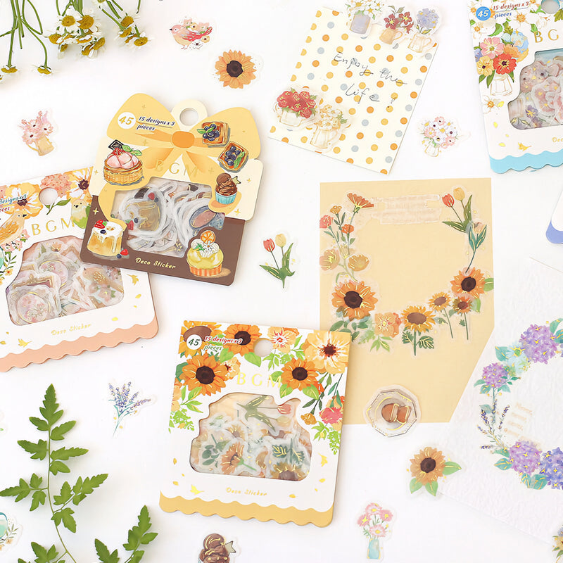 Café Treats - Flake Sticker (Gold Foil Stamping)