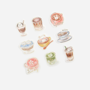 Latte Art - Flake Sticker (Gold Foil Stamping)