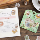 Latte Art - Flake Sticker (Gold Foil Stamping)