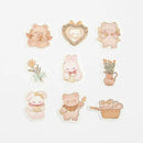 Teddy Time - Flake Sticker (Gold Foil Stamping)