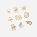 Teddy Time - Flake Sticker (Gold Foil Stamping)