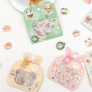 Teddy Time - Flake Sticker (Gold Foil Stamping)