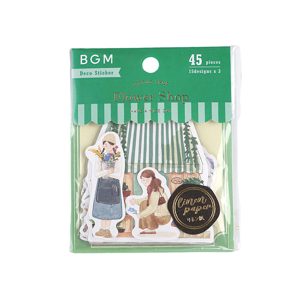 Flower Shop (Little Shop series) - Textured Linen Stickers