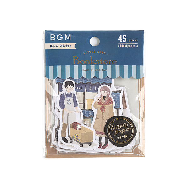 Book Shop (Little Shop series) - Textured Linen Stickers