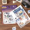 Book Shop (Little Shop series) - Textured Linen Stickers