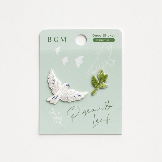 Dove & Olive Branch - Embroidery Stickers