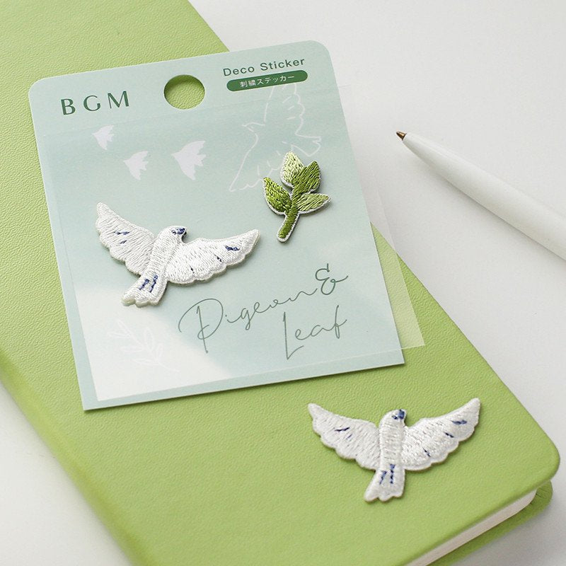 Dove & Olive Branch - Embroidery Stickers