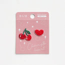 Cherry & Heart - Embroidery Stickers
