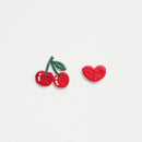 Cherry & Heart - Embroidery Stickers