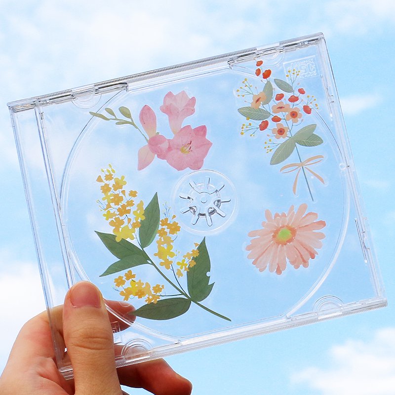 Yellow (Morning Courtyard Series) - Transparent Flake Stickers