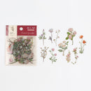 Red (Sunset Garden Series) - Transparent Flake Stickers