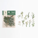 Green (Sunset Garden Series) - Transparent Flake Stickers