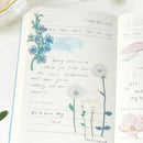 Blue (Flowers Bloom Series) - Transparent Flake Stickers