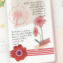 Red (Flowers Bloom Series) - Transparent Flake Stickers