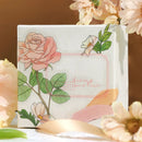 Orange (Flowers Bloom Series) - Transparent Flake Stickers