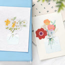 Orange (Flowers Bloom Series) - Transparent Flake Stickers