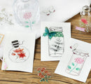 Deep Green (Bottle of Flower Series) - Clear Flake Stickers