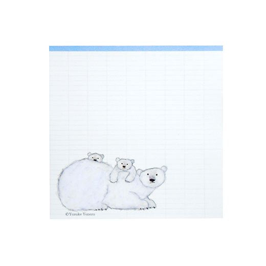 Polar Bear & Cubs - Memo Pad